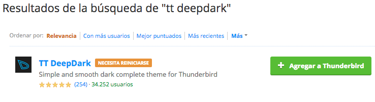 instalar tema thunderbird