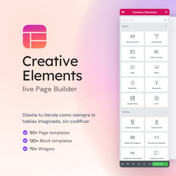 Creative Elements 2.9.14 Prestashop V1.6.0.4 - V8.0.4 - Imagen 2